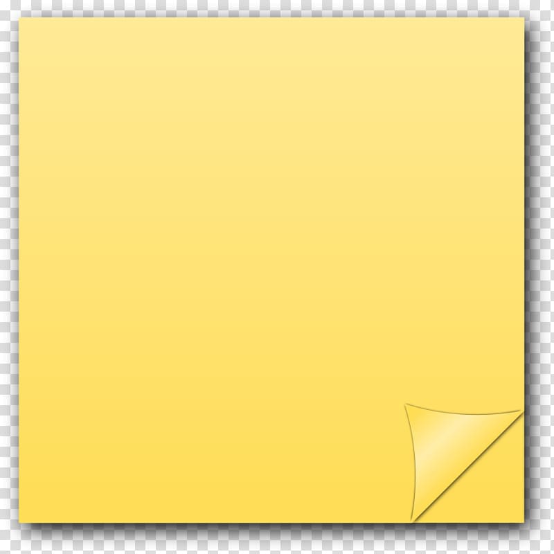 sticky note clipart yellow