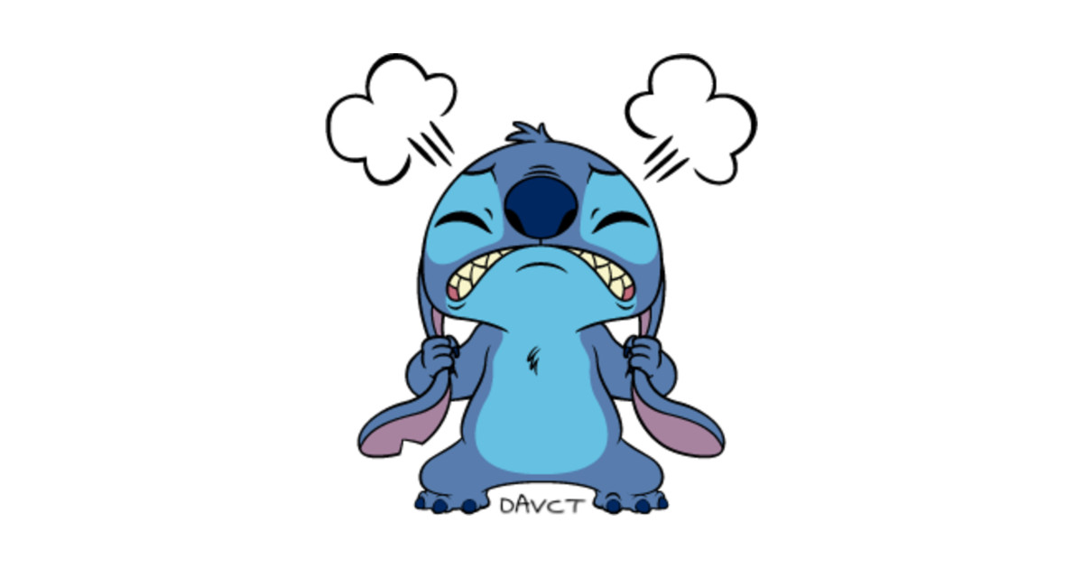 stitch clipart angry