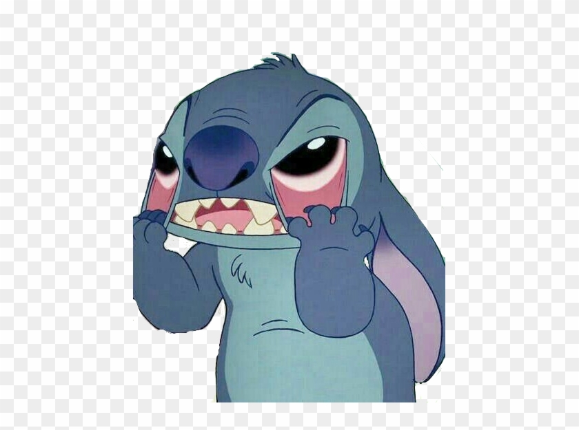 Stich cartoon angry.