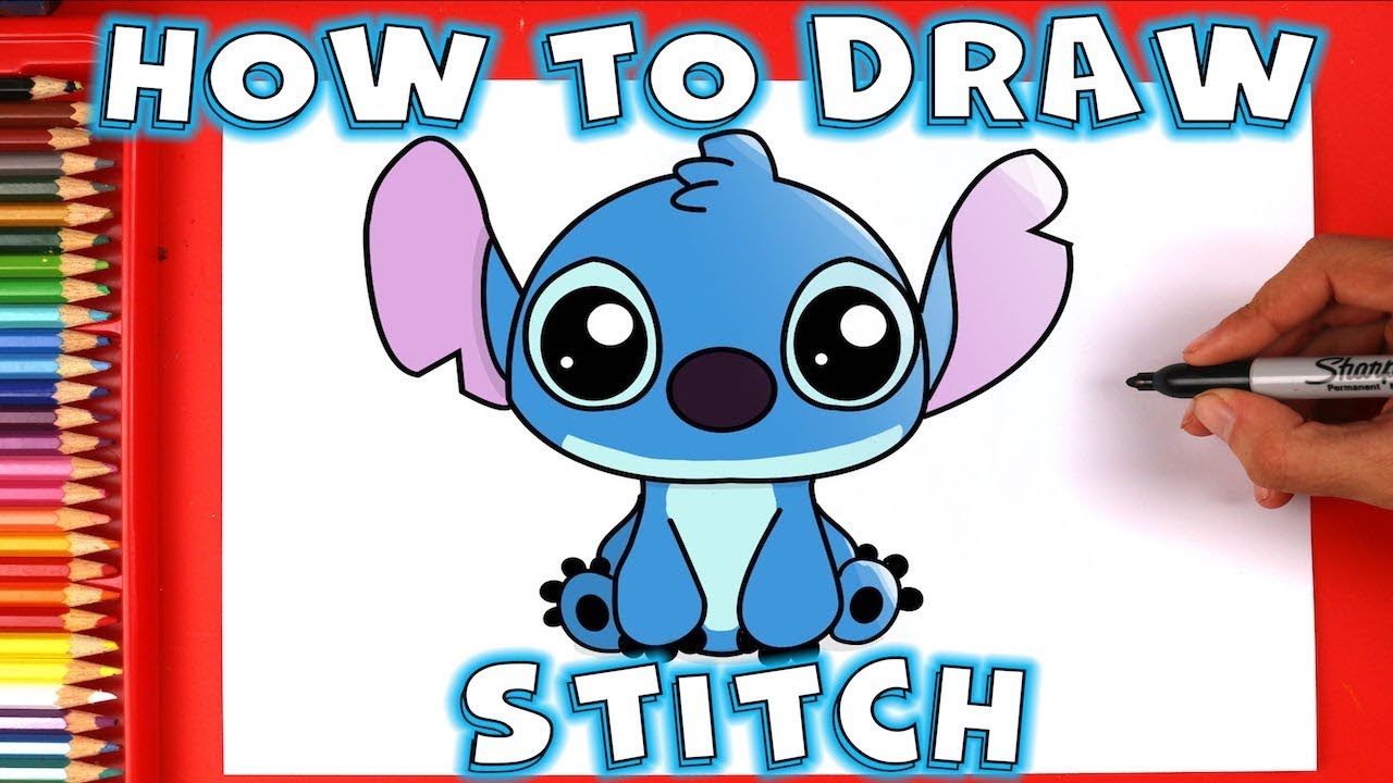 How to Draw Stitch from Lilo and Stitch
