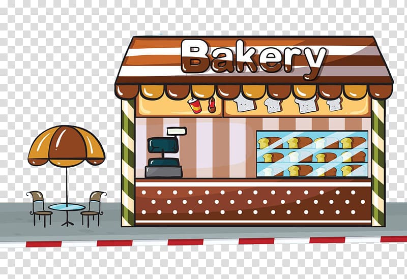 Bakery illustration, Bakery Cake , Breakfast shop