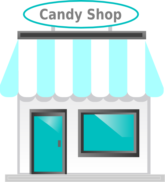 Candy store clipart.