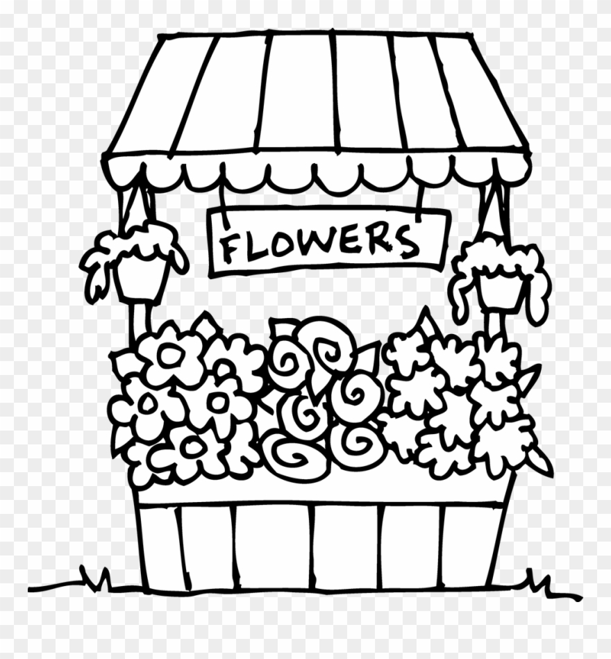 Banner Freeuse Flower Shop Drawing At Getdrawings