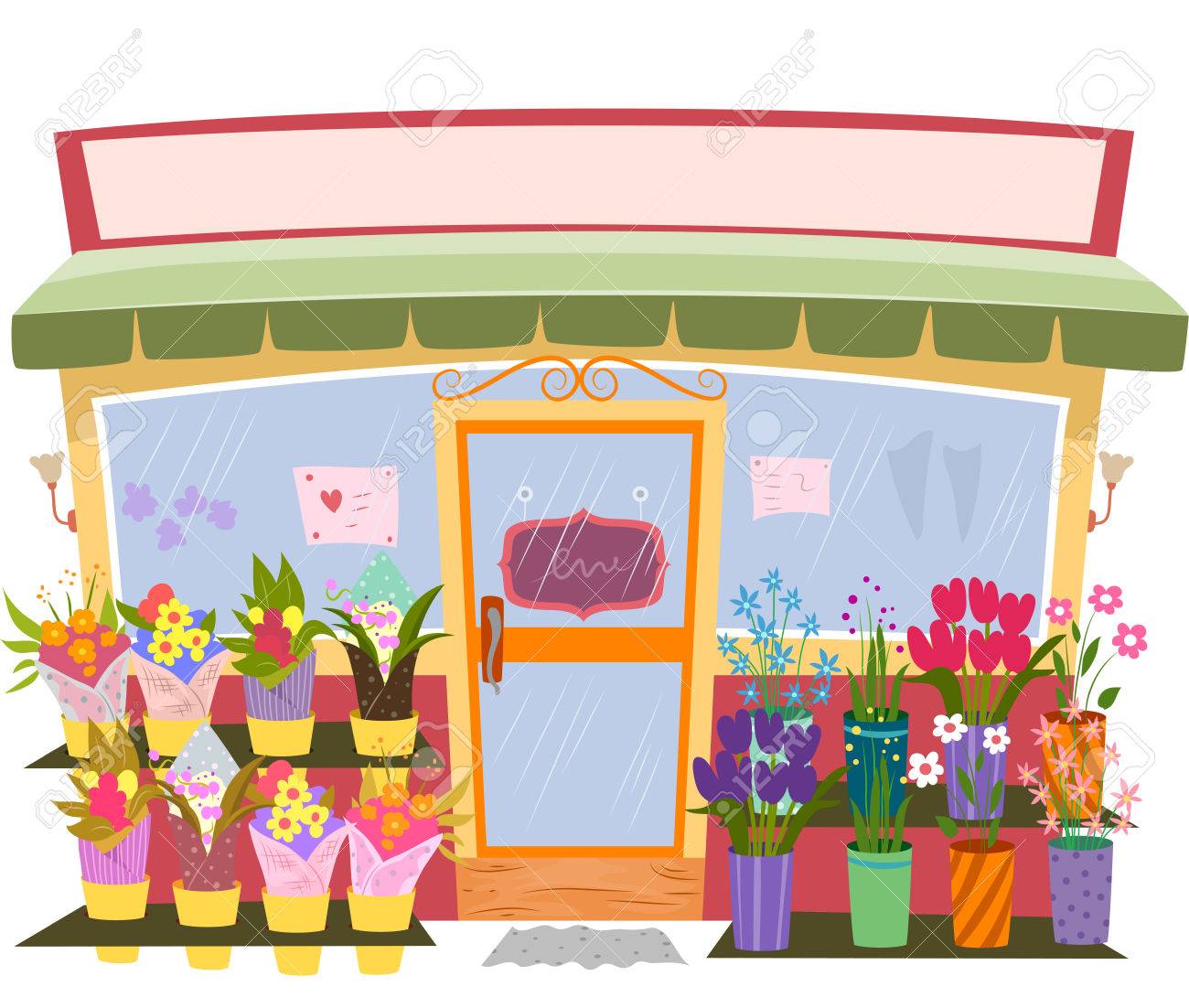 Flower Shop Store Front Sign