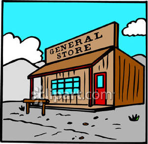 A General Store Royalty Free Clipart Picture