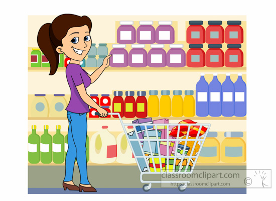 Supermarket Place clipart grocery shop pencil and in color