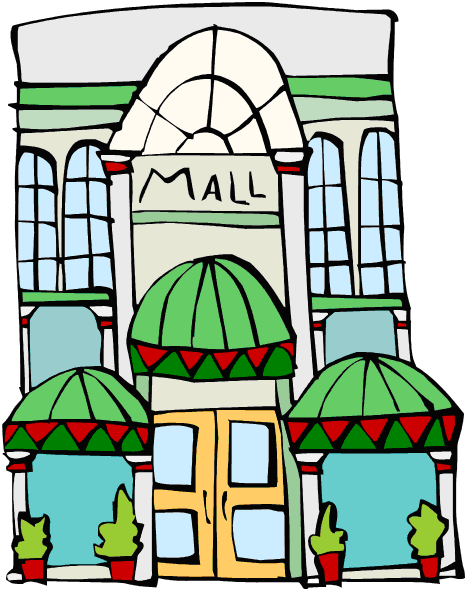 Free Mall Clipart Black And White, Download Free Clip Art