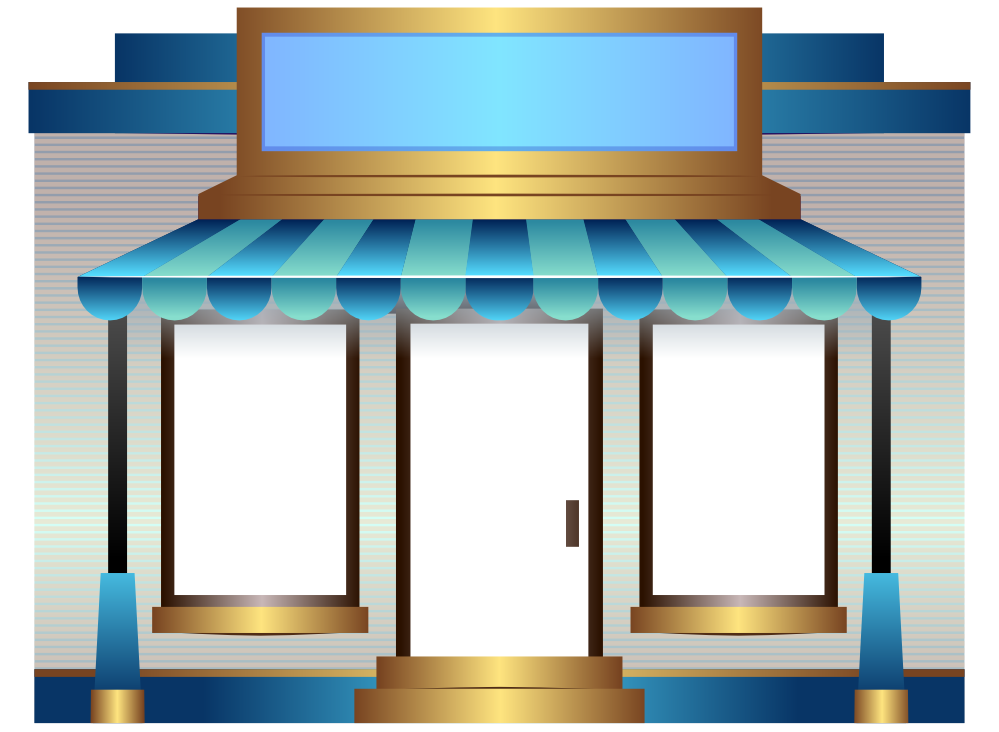Storefront clipart free.