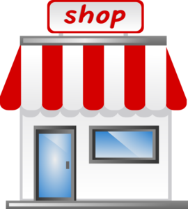 Shop front icon.