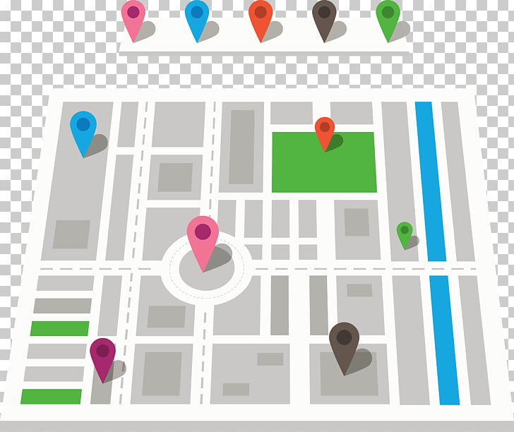 GPS navigation device Map Euclidean Icon, City Street Map