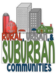 Puzzles about rural suburban urban communities