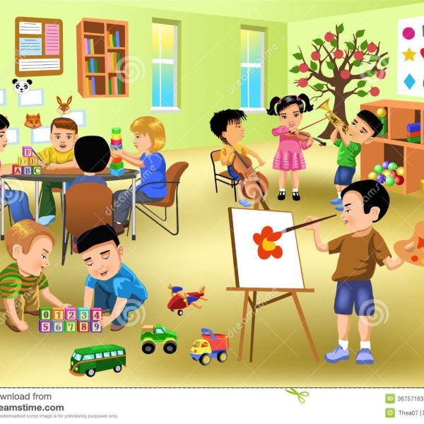 Kindergarten Classroom Clipart within Kindergarten Classroom