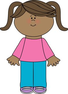 Standing student clipart.