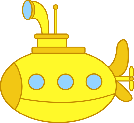 Free cartoon submarine.