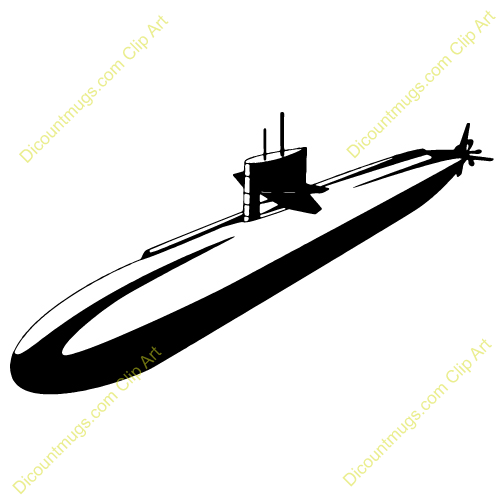 Navy submarine clipart