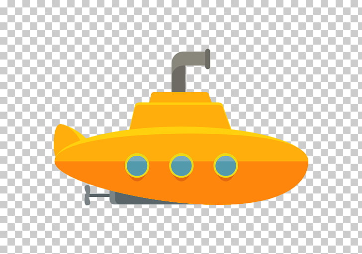 Submarine icon orange.