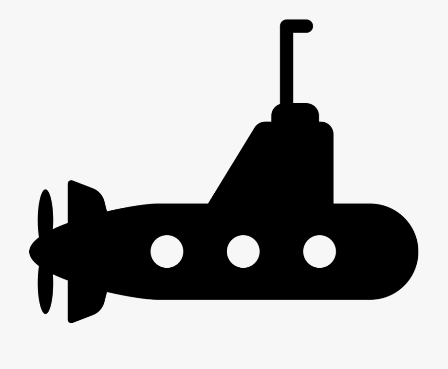 Submarine vector clip.
