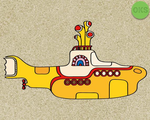 Yellow submarine svg, beatles svg files, vector, clipart
