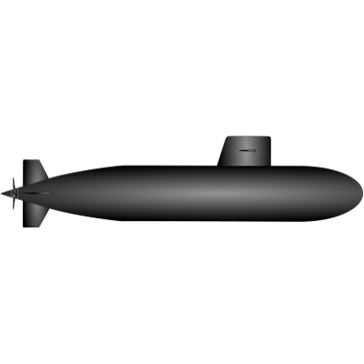 Submarine transparent png.
