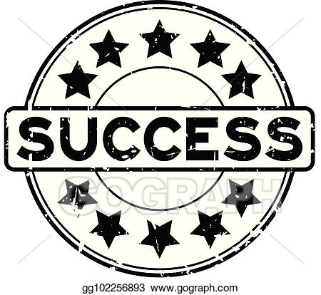success clipart black and white