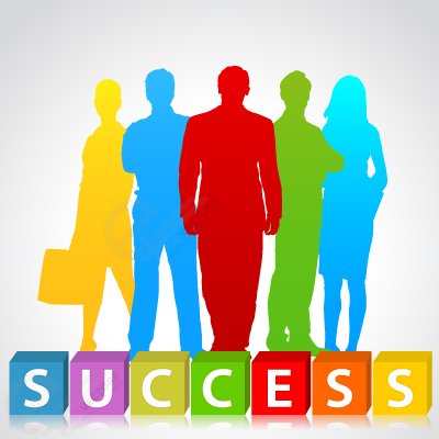 Free Success people silhouettes Clipart and Vector Graphics