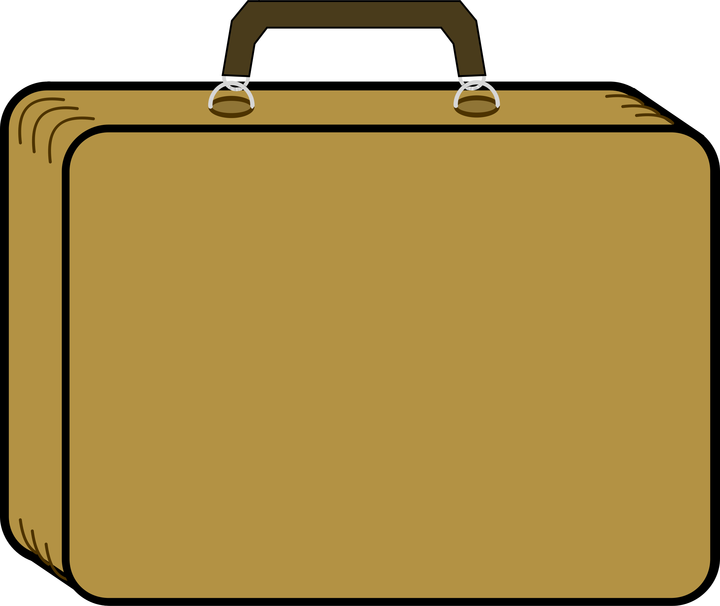 Suitcase Clipart Packing Vintage free image