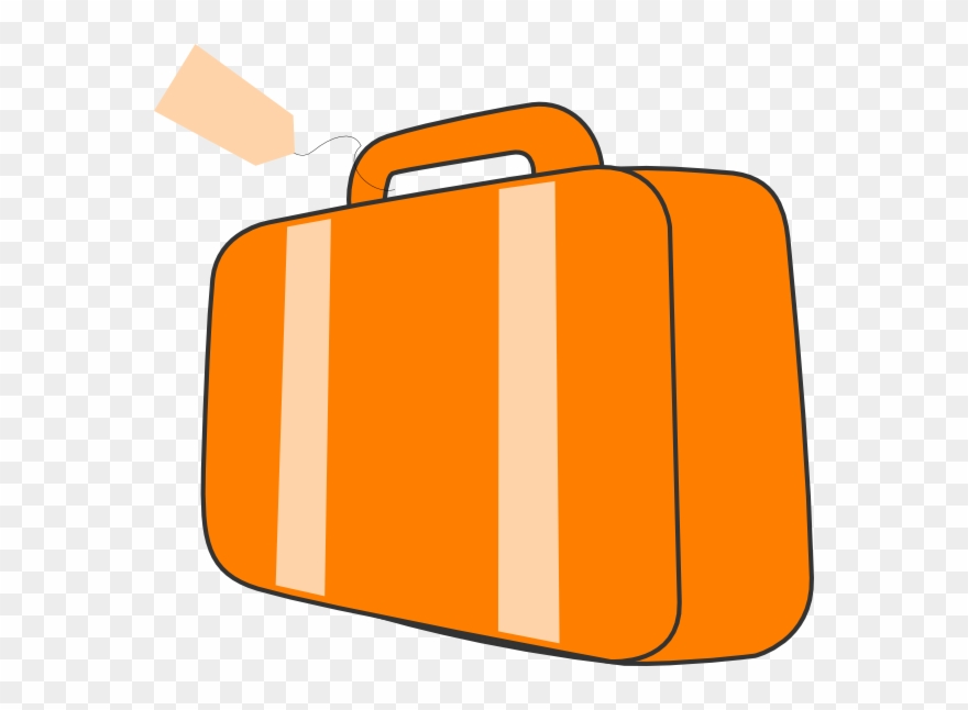 Download Orange Suitcase Clipart Suitcase Baggage Clip