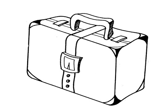 Free Suitcase Coloring Page, Download Free Clip Art, Free