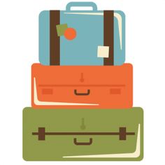 Free suitcases cliparts.