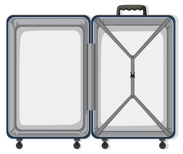 An empty travel luggage
