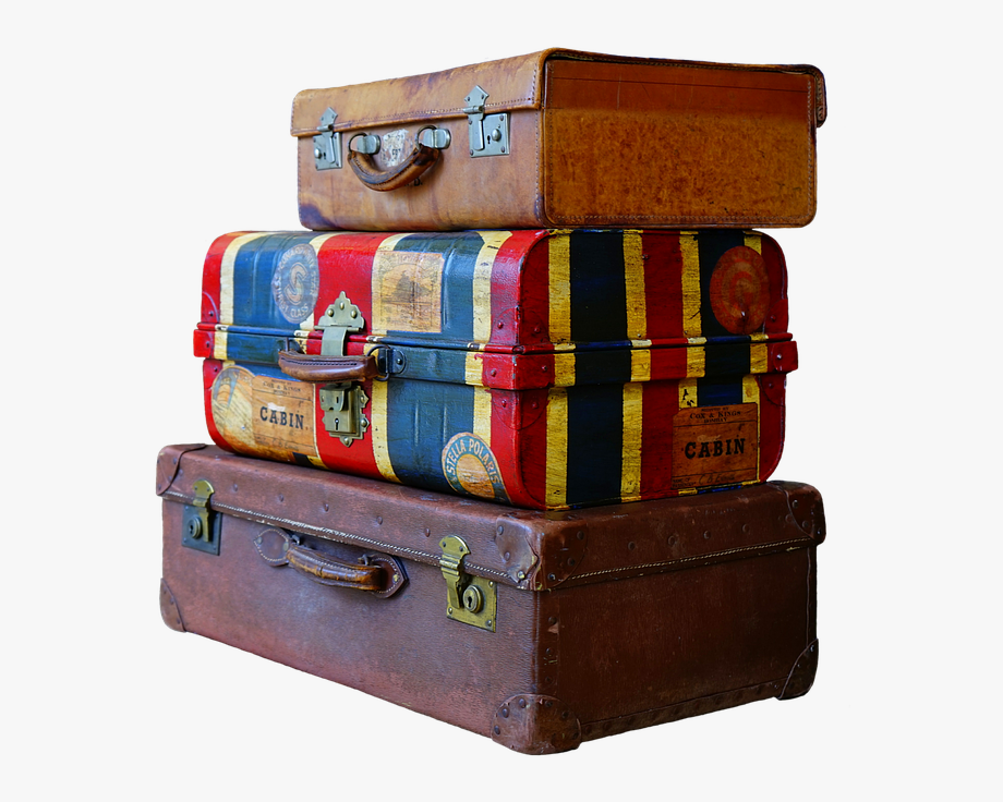 Luggage, Stack, Old, Antique