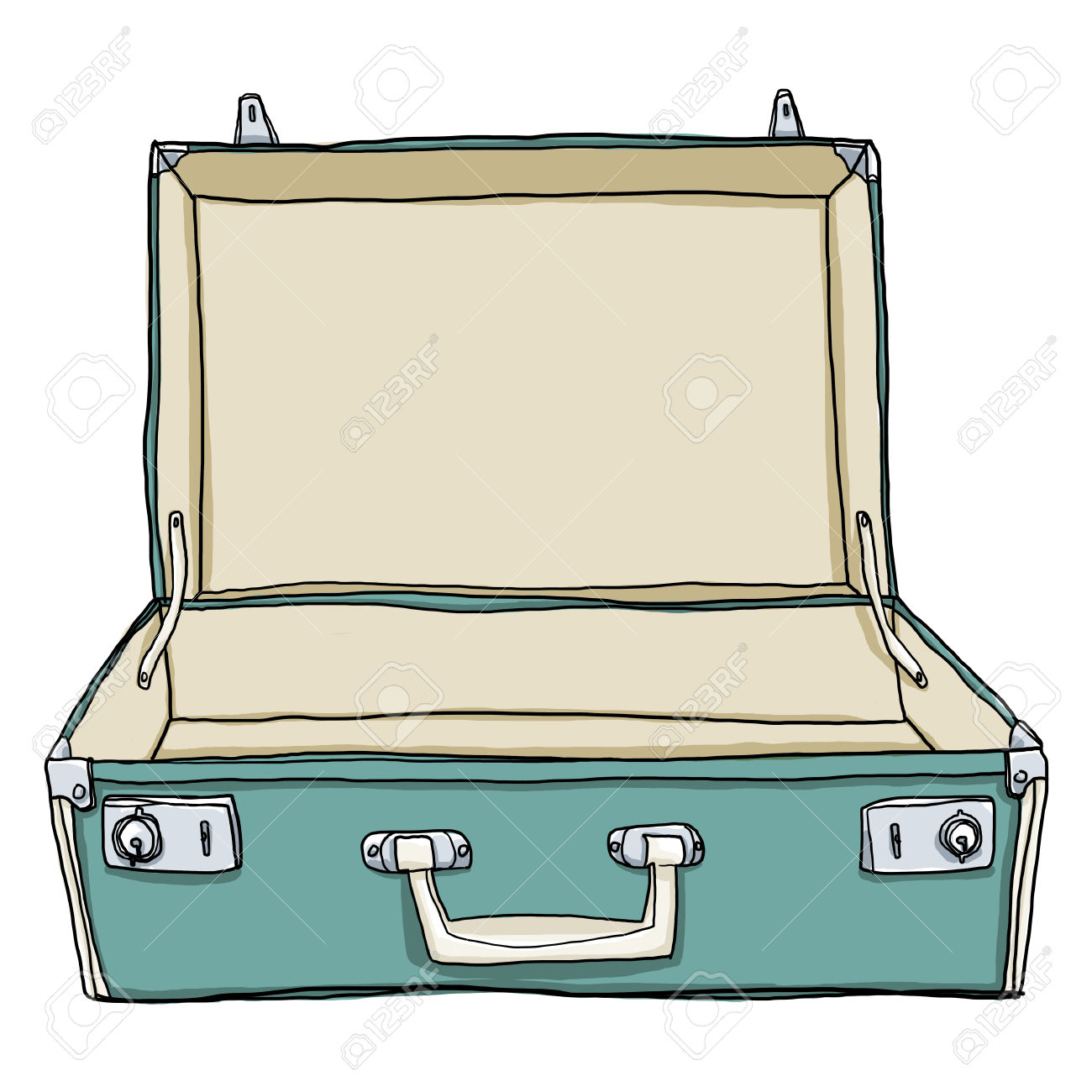 Travel suitcase clipart.
