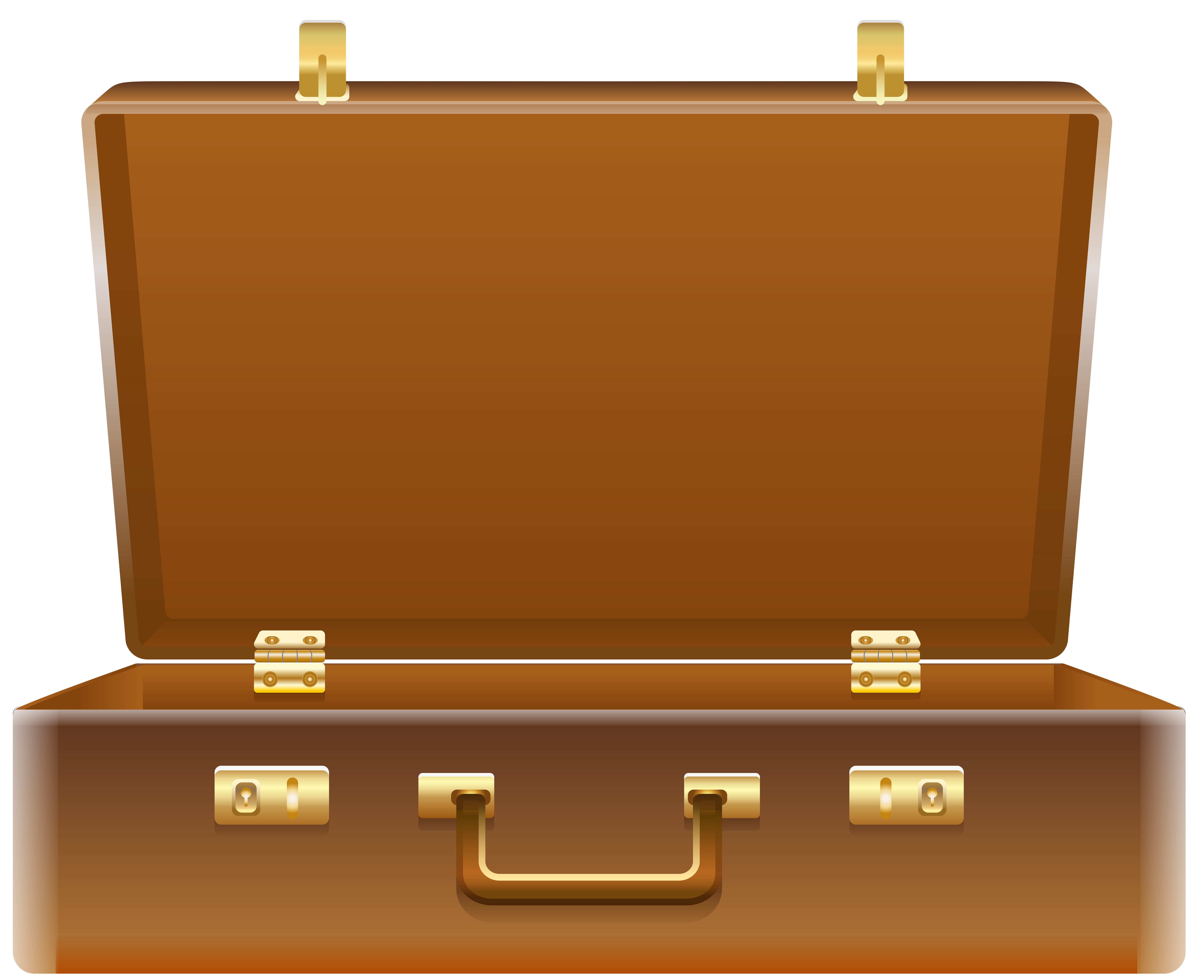 Open suitcase png.
