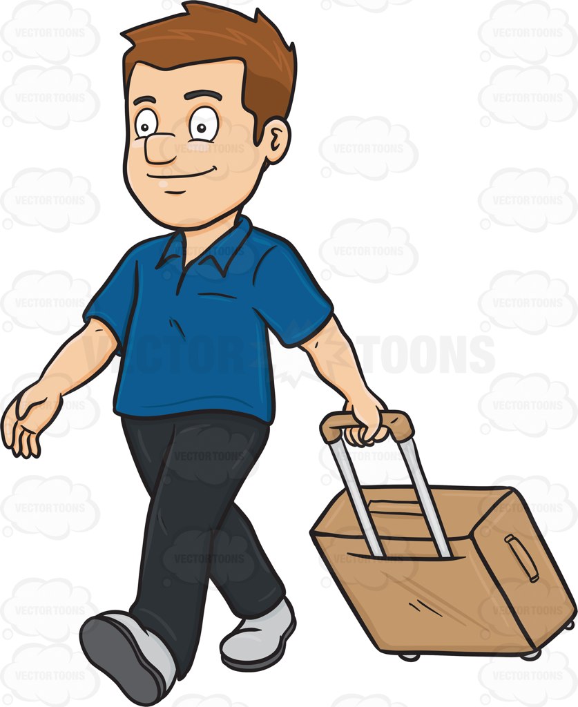 Suitcase Coloring Page Clipart