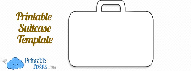 Printable suitcase template.