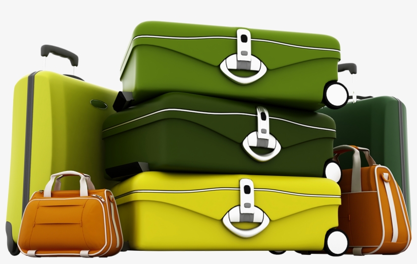 Graphic stock suitcases.