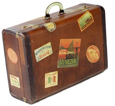 Free vintage luggage.
