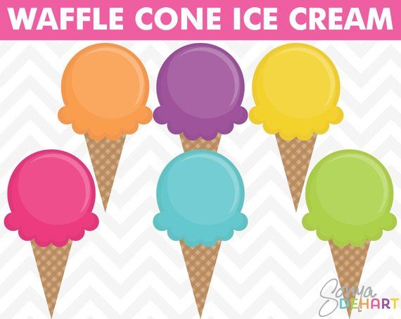 Ice Cream Clipart, Summer Clipart, Birthday Clipart, Party