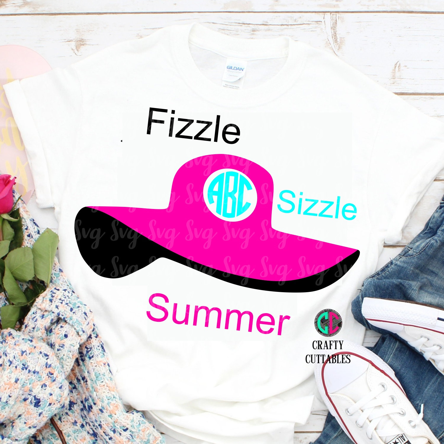 Fizzle Sizzle Summer svg, Summertime svg, summer svg, girl svg, beach  clipart, beach hat svg