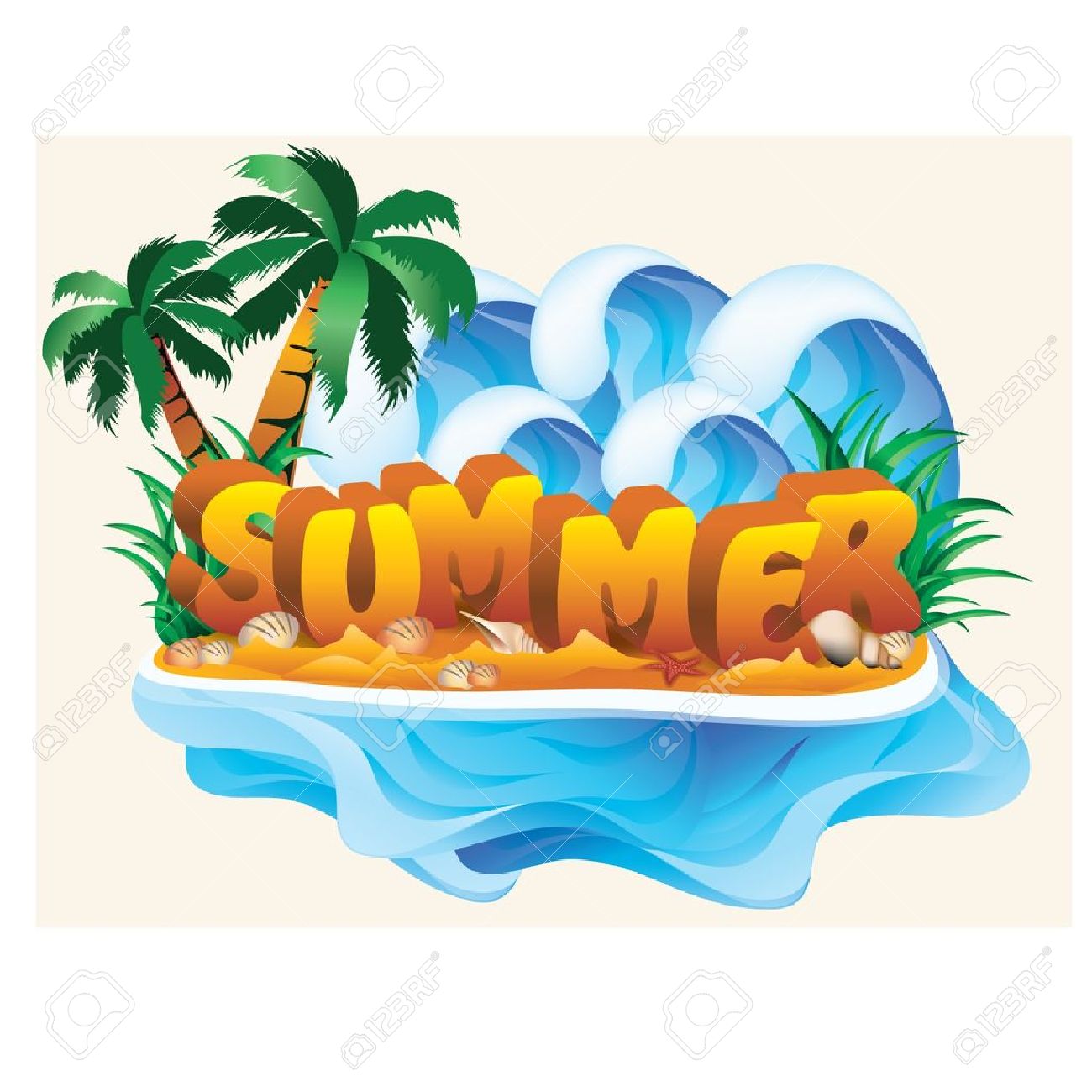 Summer time clipart.