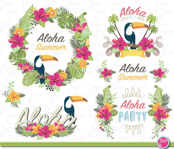 Aloha clip art.