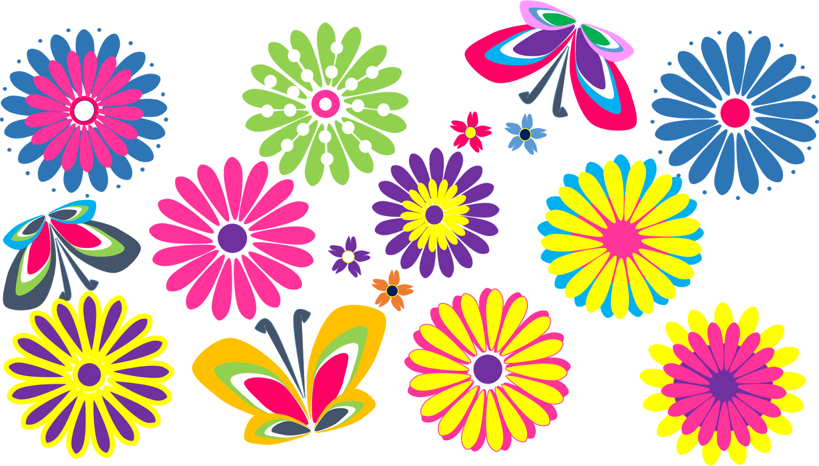Floral clipart summer.