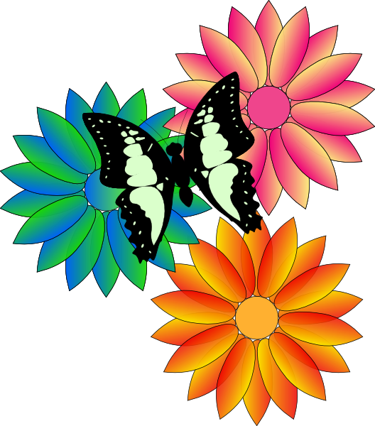 Flowers clipart animated.
