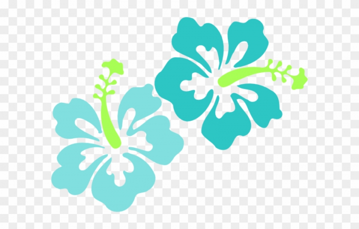 Back Flowers For Blue Hawaiian Flowers Clip Art