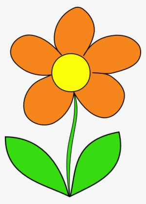 Orange flower png.