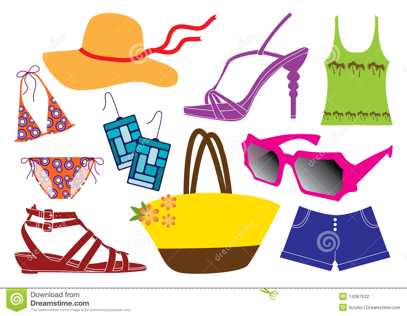 Clothes Worn In Summer Clipart