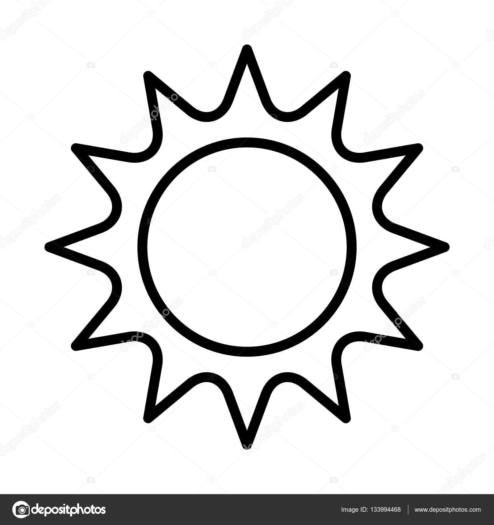 Simple sun drawing.
