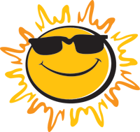 Sun With Sunglasses Clip Art