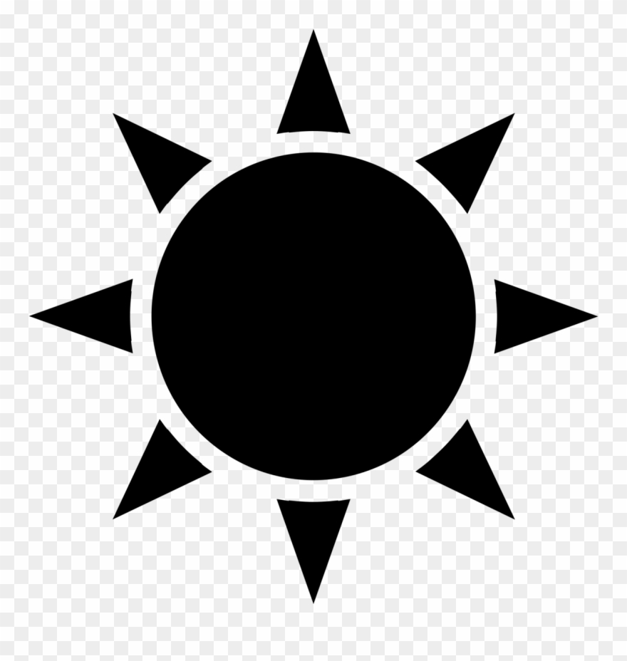 Black sun icon.