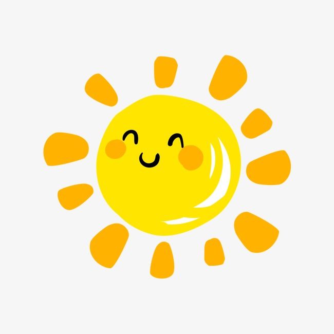 Happy Sunshine, Sunshine Clipart, Cartoon, Smile PNG